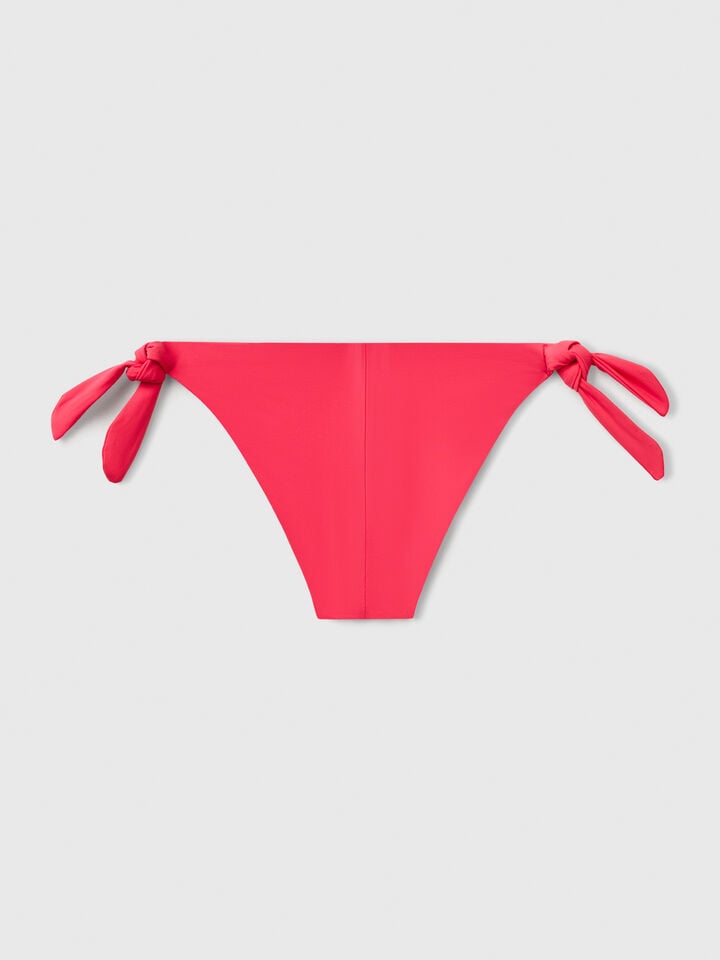 Benetton Swim Bottoms With Side Bows Fuchsia