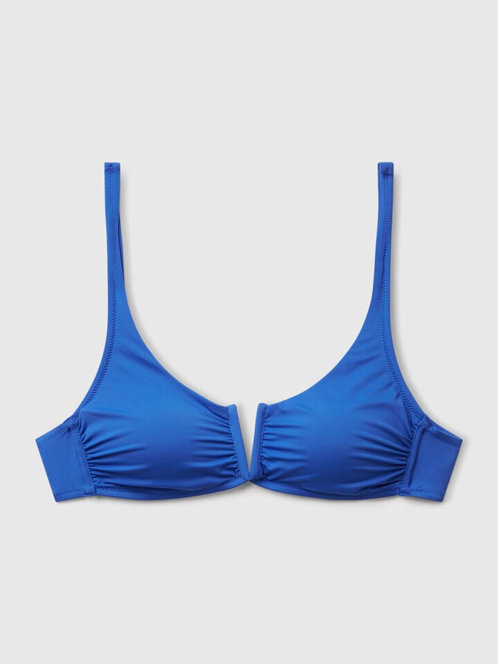 Benetton Swim Top In ECONYL® Bright Blue