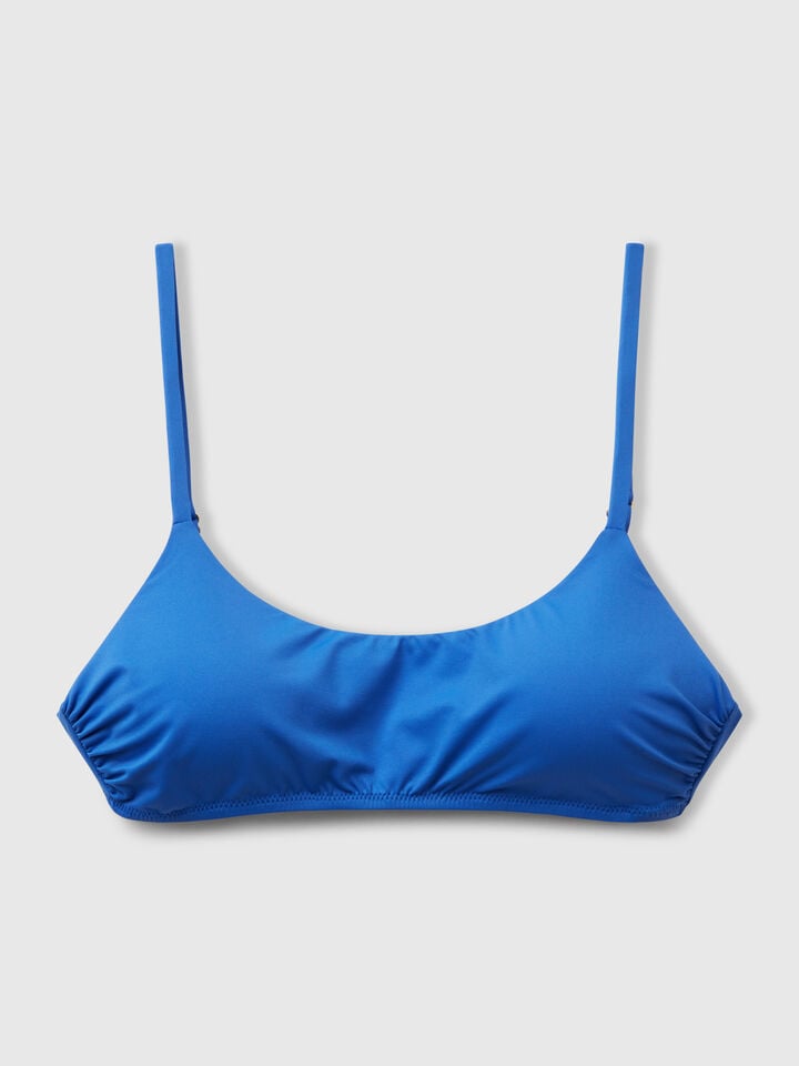 Benetton Swim Top In ECONYL® Bright Blue