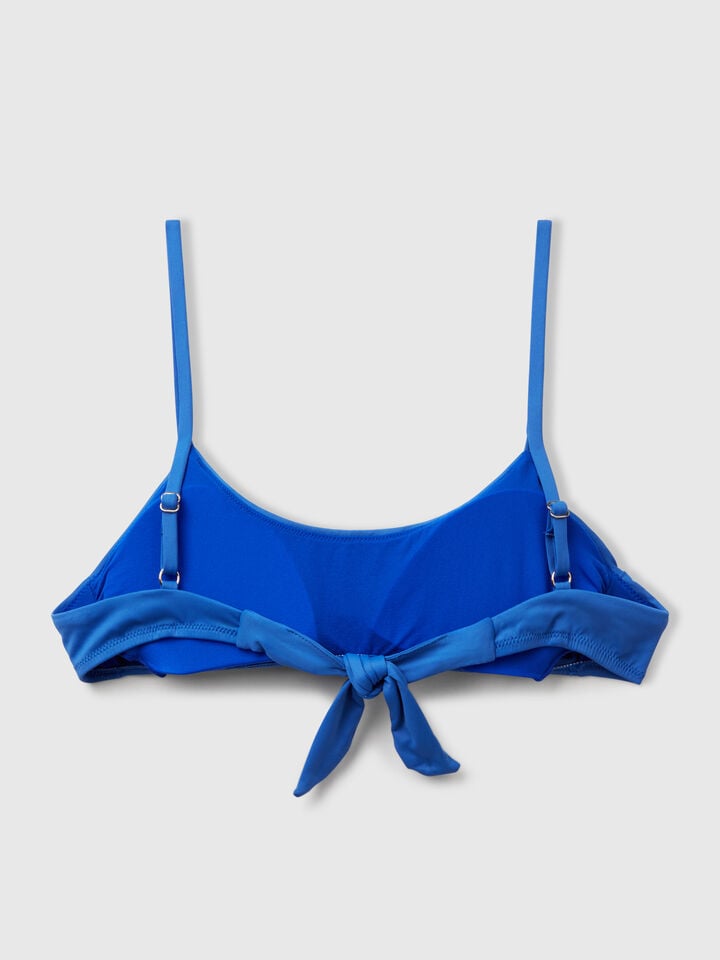 Benetton Swim Top In ECONYL® Bright Blue