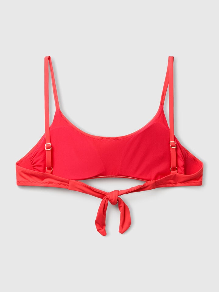 Benetton Swim Top In ECONYL® Coral