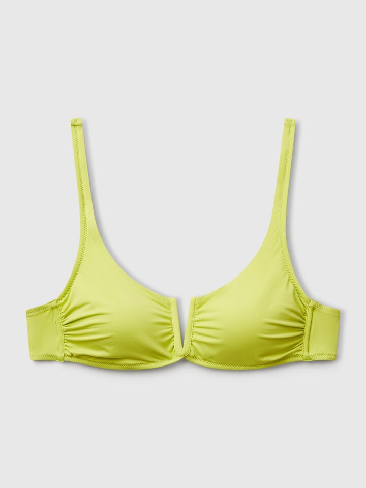Benetton Swimsuit Top In ECONYL® Lime
