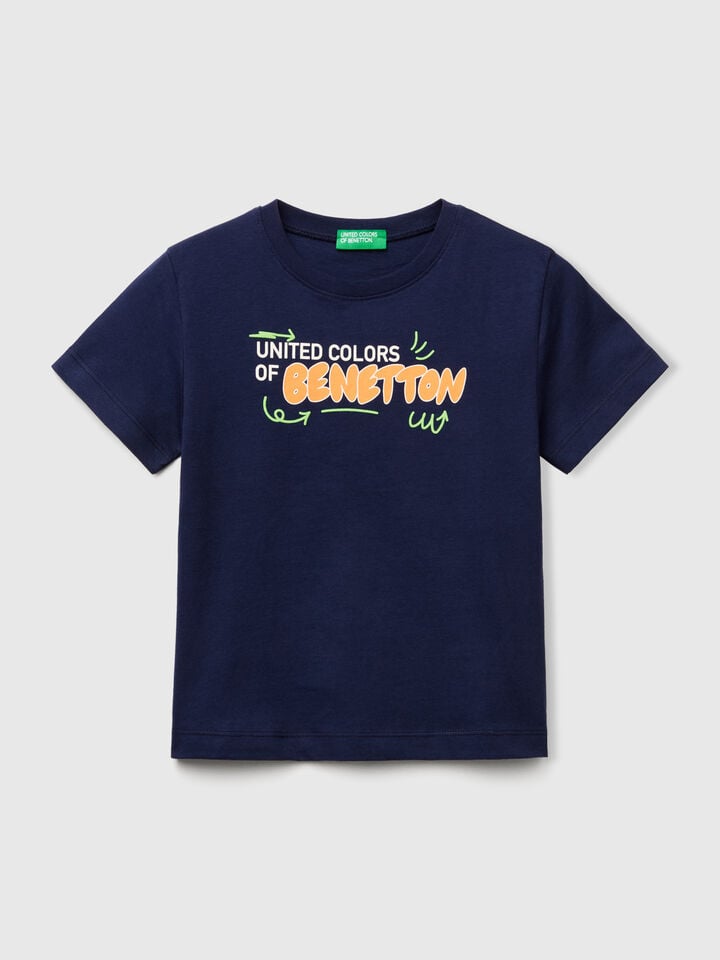 Benetton T-SHIRT Dark Blue