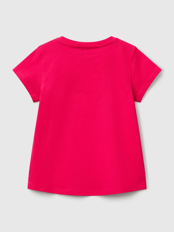 Benetton T-SHIRT Fuchsia