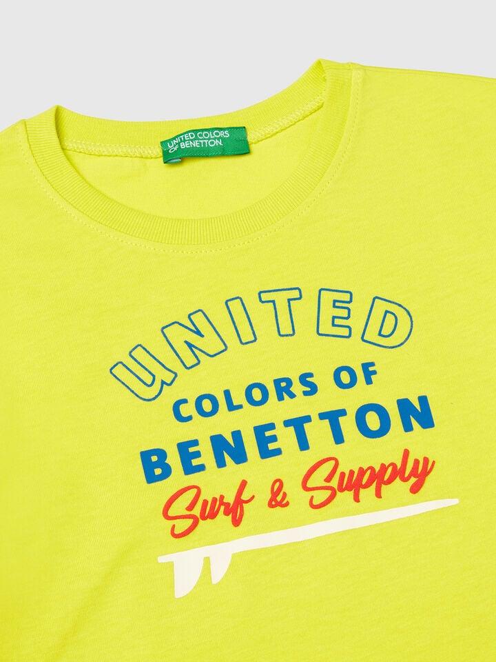 Benetton T-SHIRT Neon Yellow