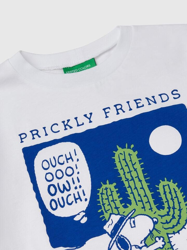 Benetton T-shirt With Snoopy ©Peanuts Print White