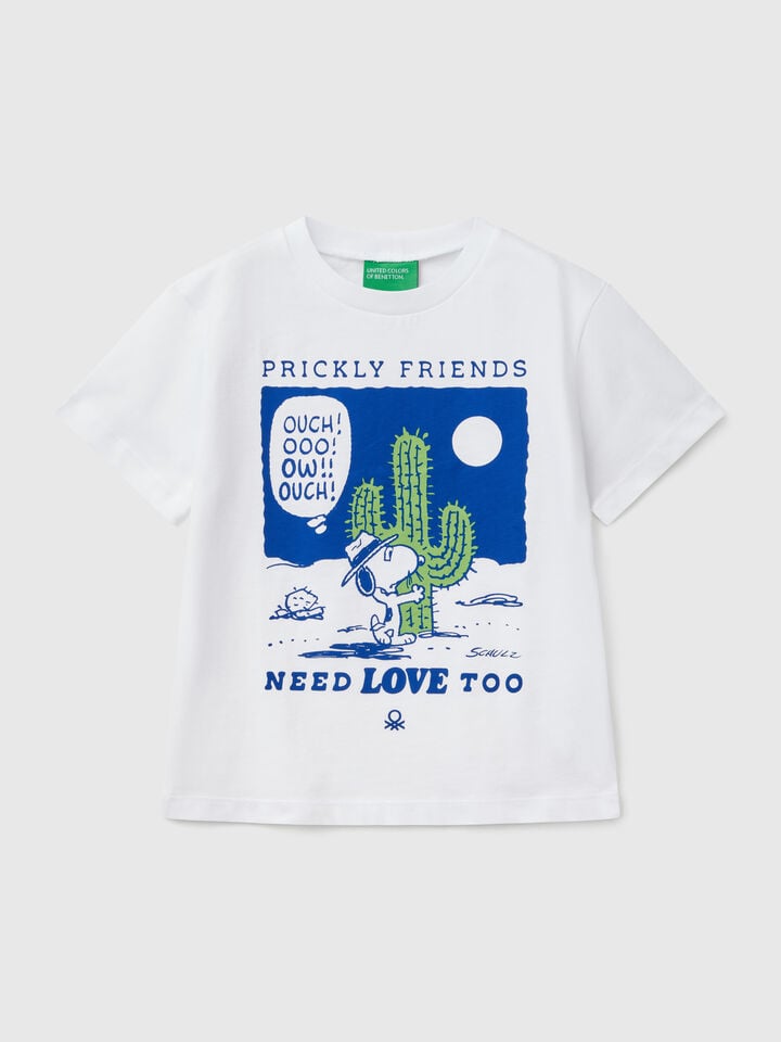 benetton T-shirt with Snoopy ©Peanuts print White