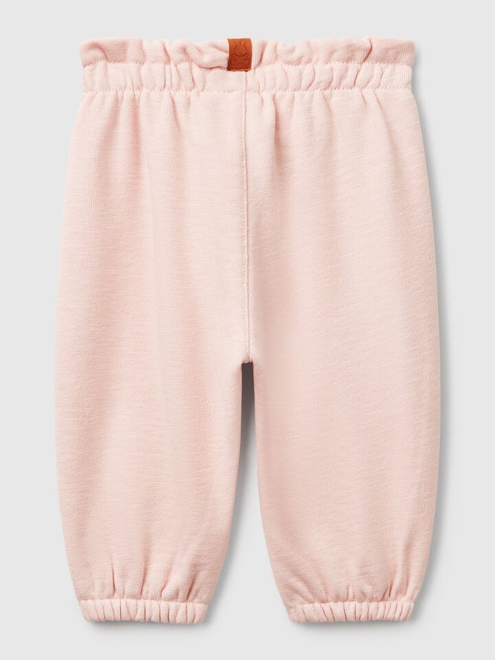 Benetton Terry Cloth Trousers Soft Pink