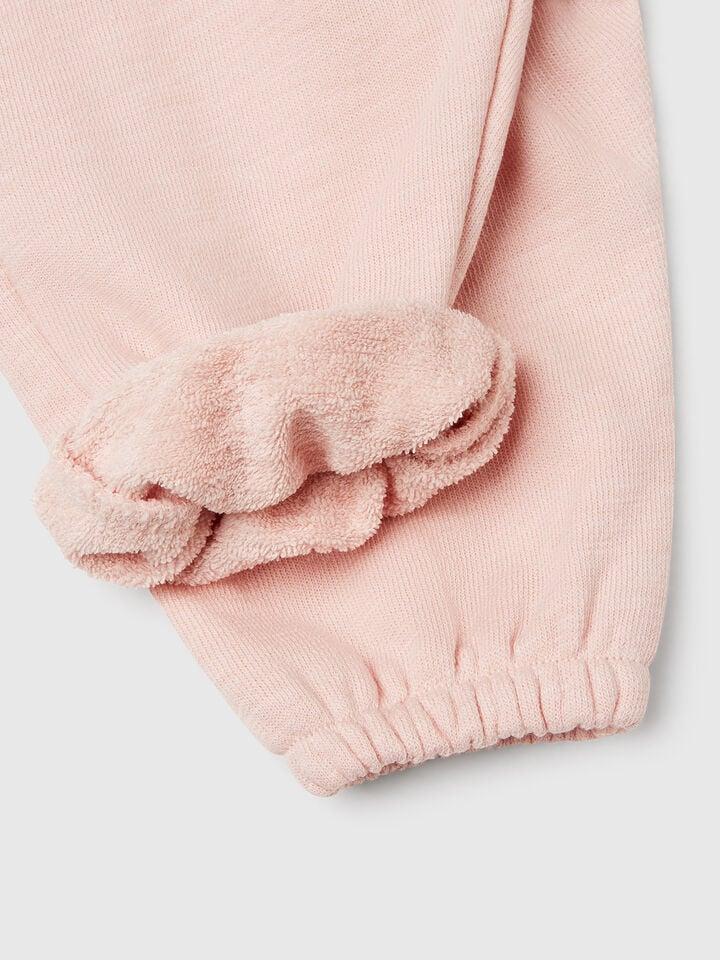 Benetton Terry Cloth Trousers Soft Pink