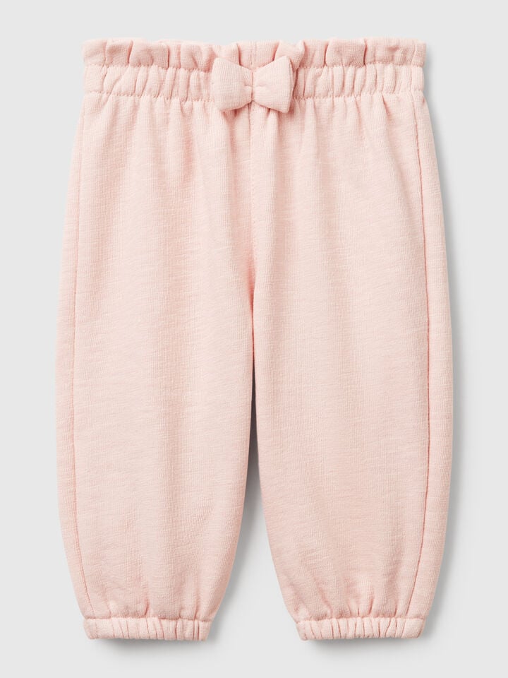 benetton Terry cloth trousers Soft Pink