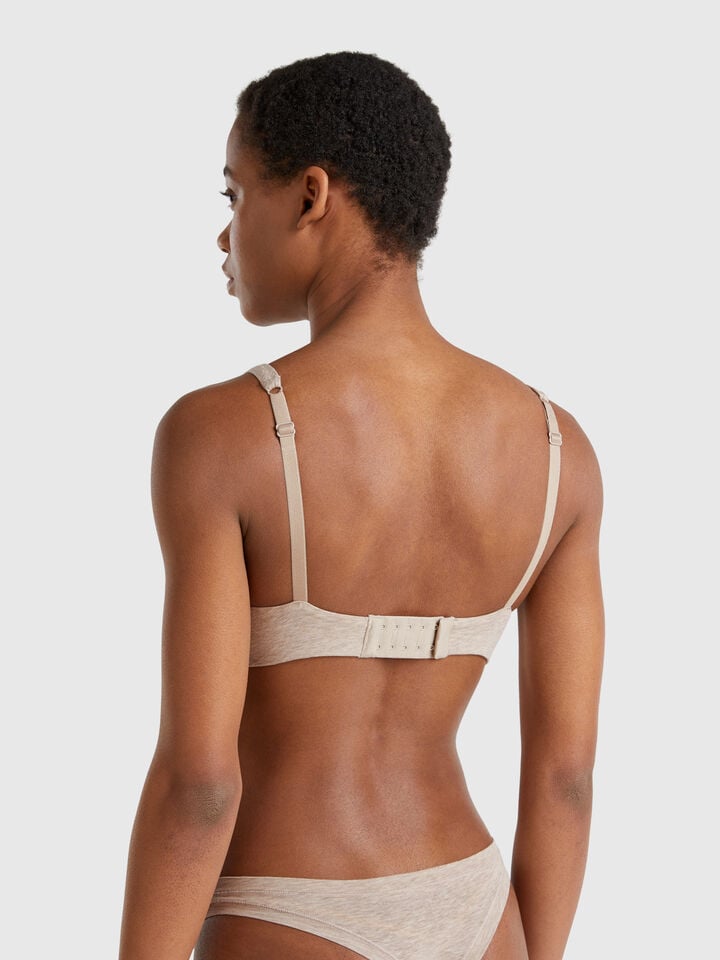 Benetton Top With Underwire Beige