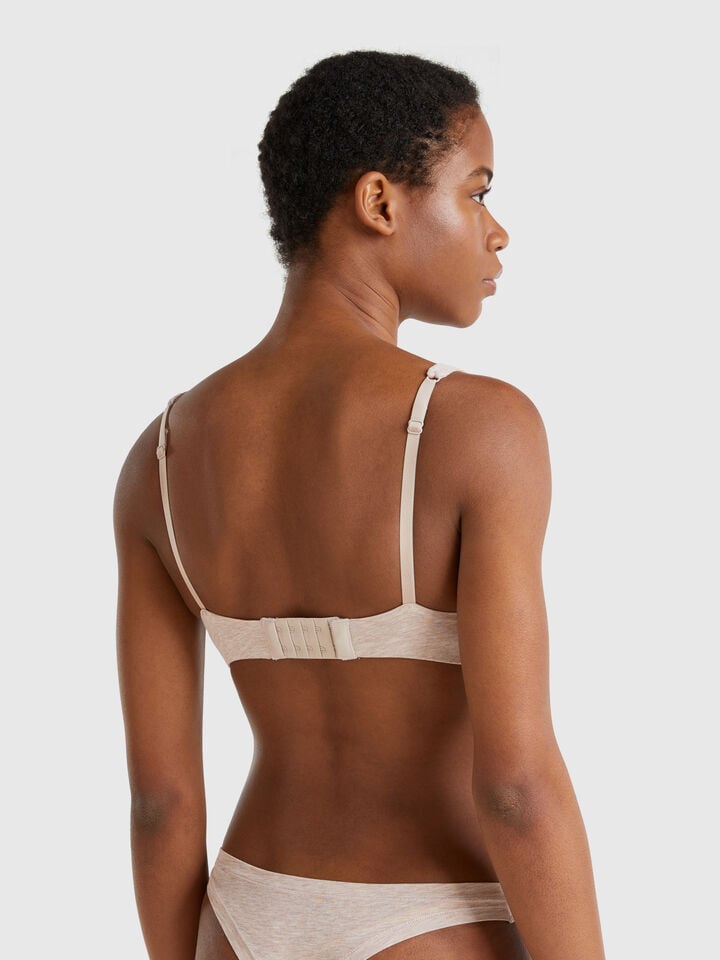 Benetton Top With Underwire Beige