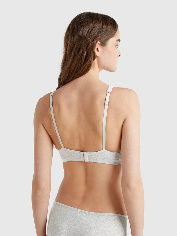 Benetton Top With Underwire Light Gray