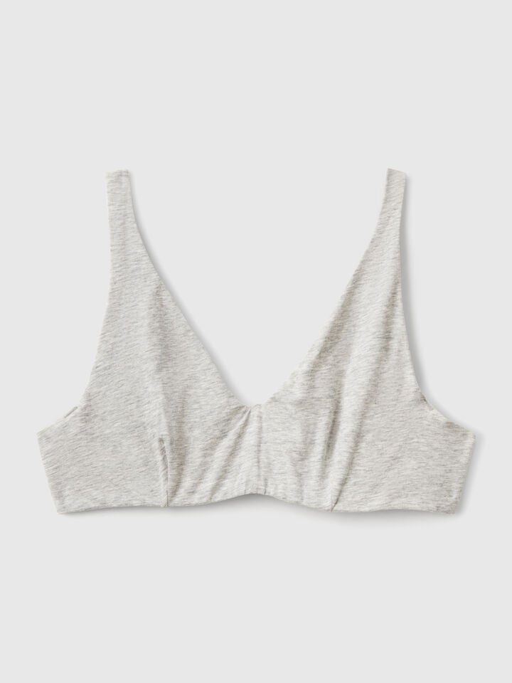 Benetton Top With Underwire Light Gray
