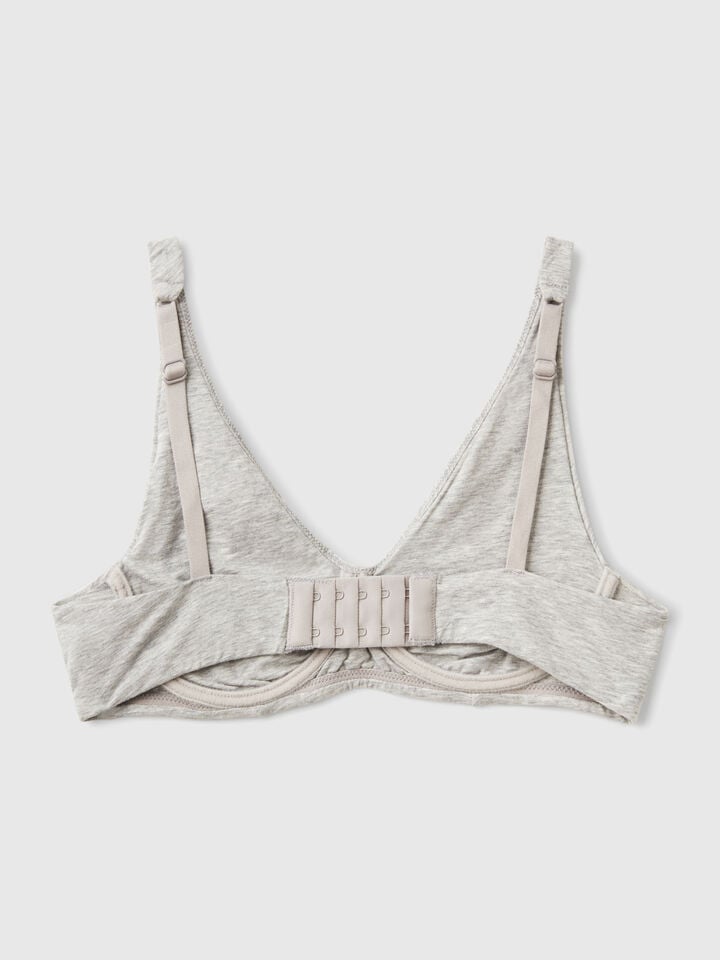 Benetton Top With Underwire Light Gray