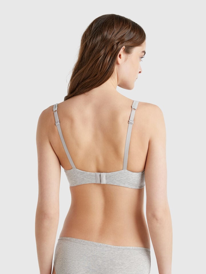 Benetton Top With Underwire Light Gray