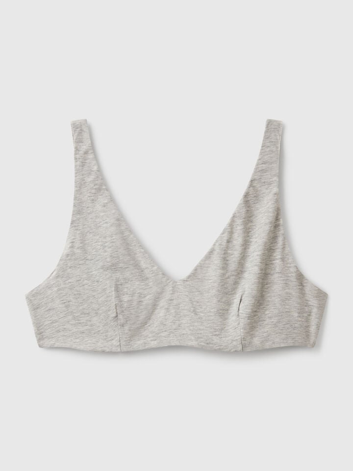 Benetton Top With Underwire Light Gray