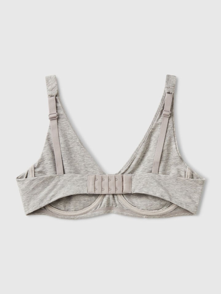 Benetton Top With Underwire Light Gray