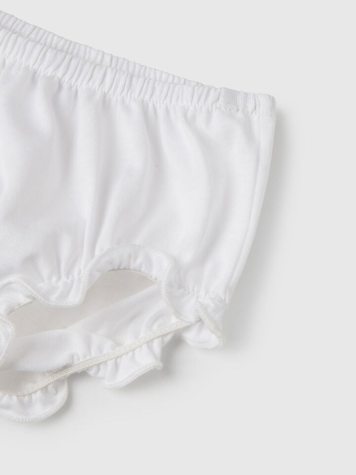 Benetton Underwear In Cotton White