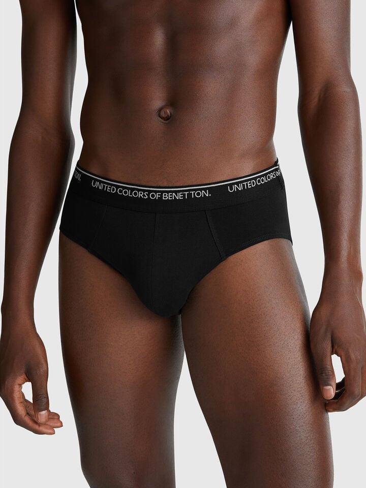 benetton Underwear in stretch cotton Black