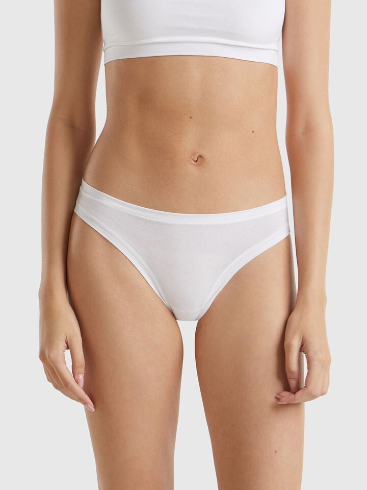 benetton Underwear in super stretch cotton. White