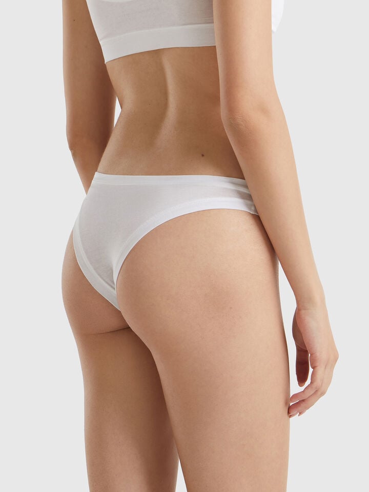 Benetton Underwear In Super Stretch Cotton. White
