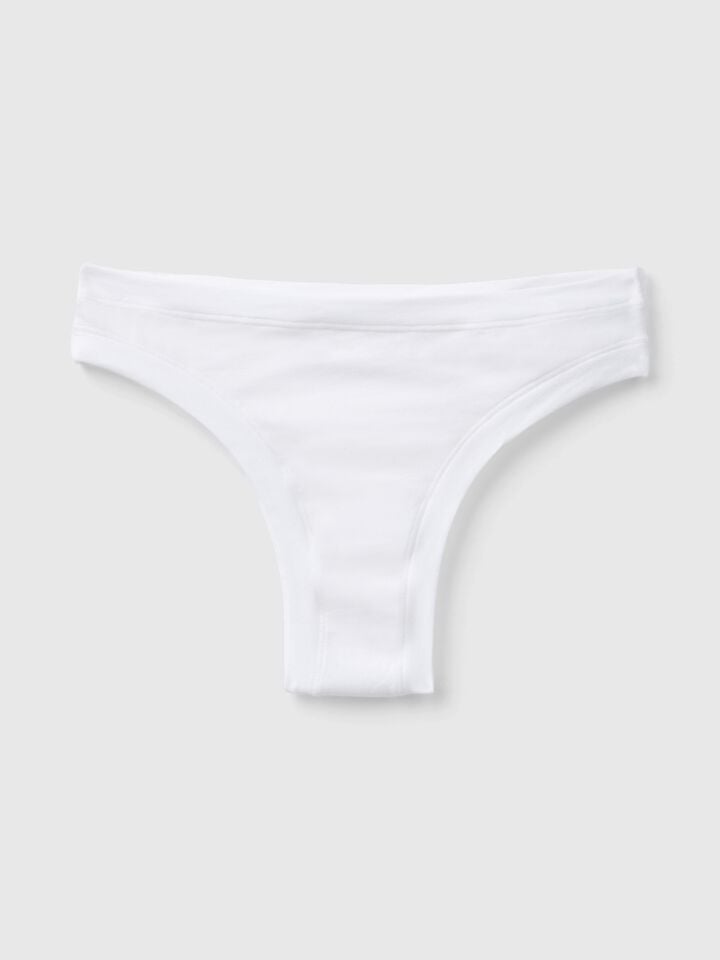 Benetton Underwear In Super Stretch Cotton. White