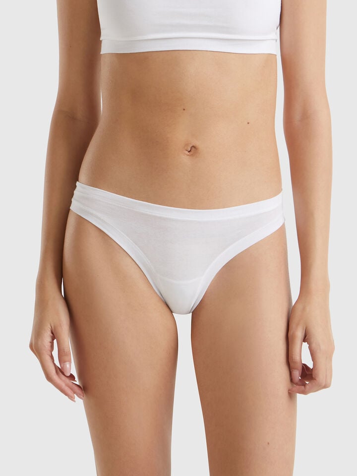 benetton Underwear in super stretch cotton. White