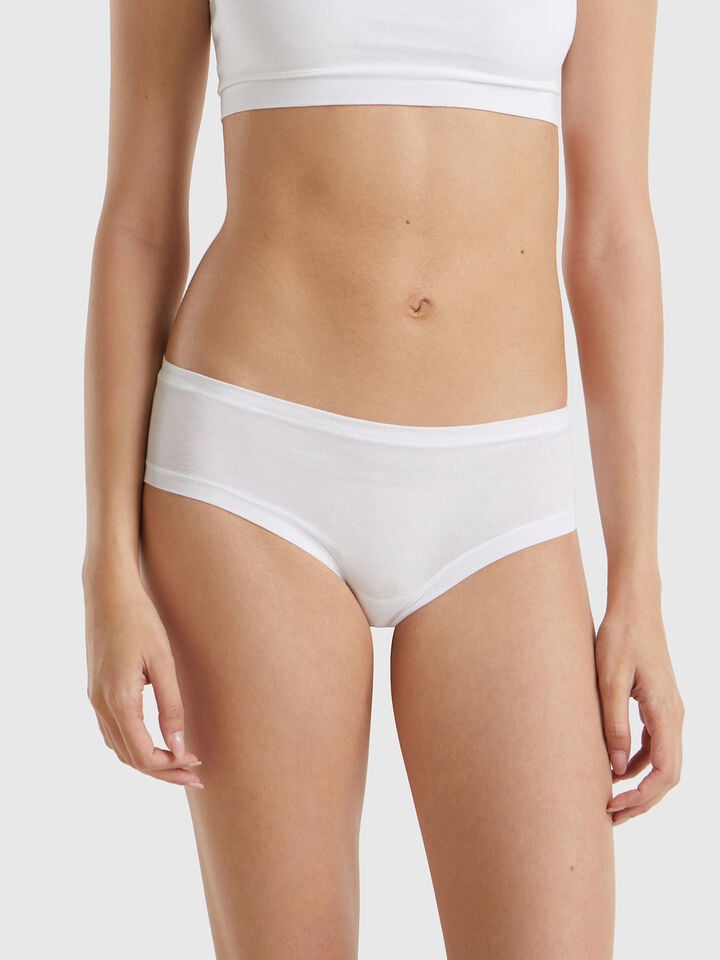 benetton Underwear in super stretch cotton. White