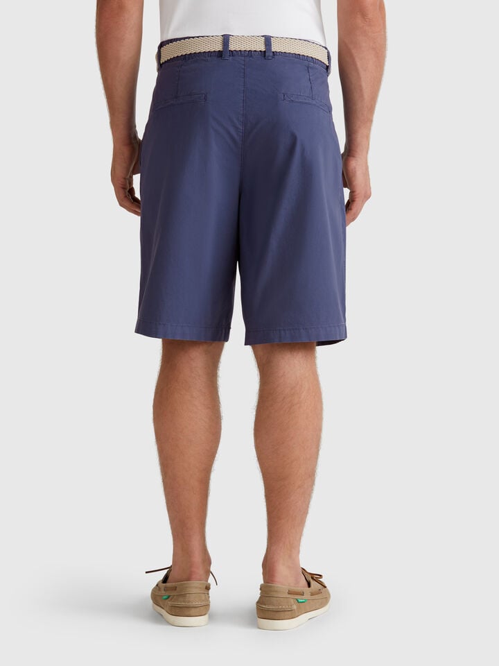 Benetton Wide Bermudas Blue