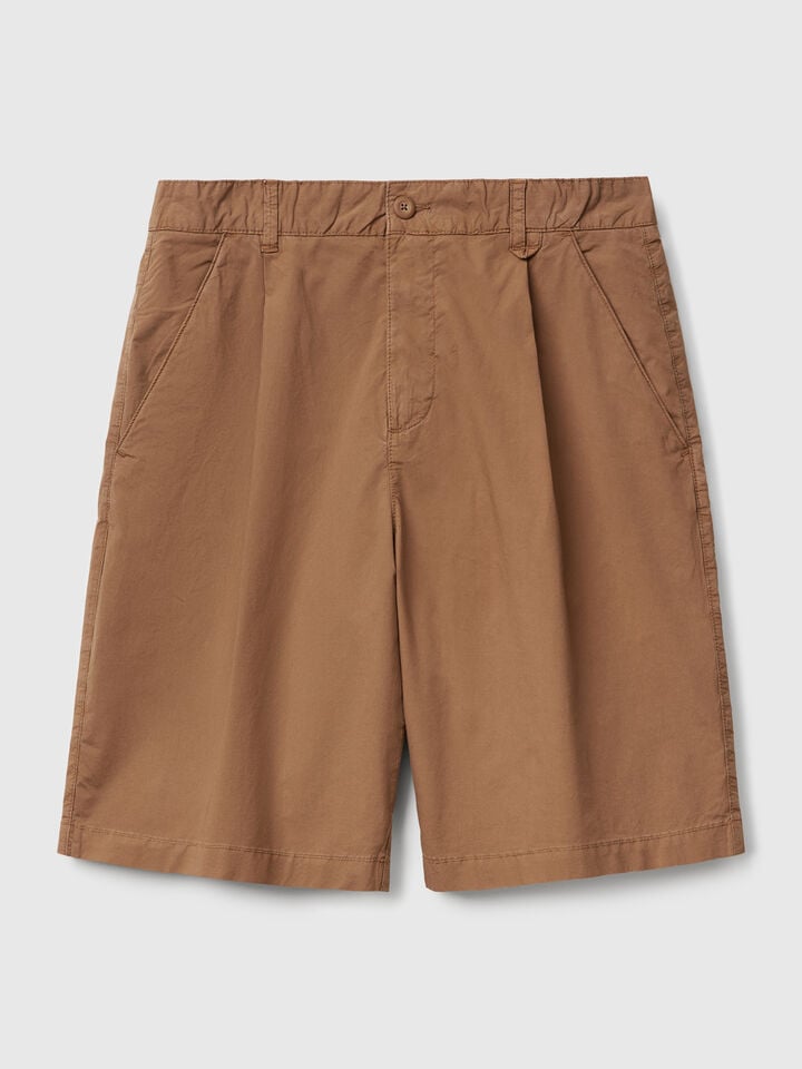 Benetton Wide Bermudas Brown