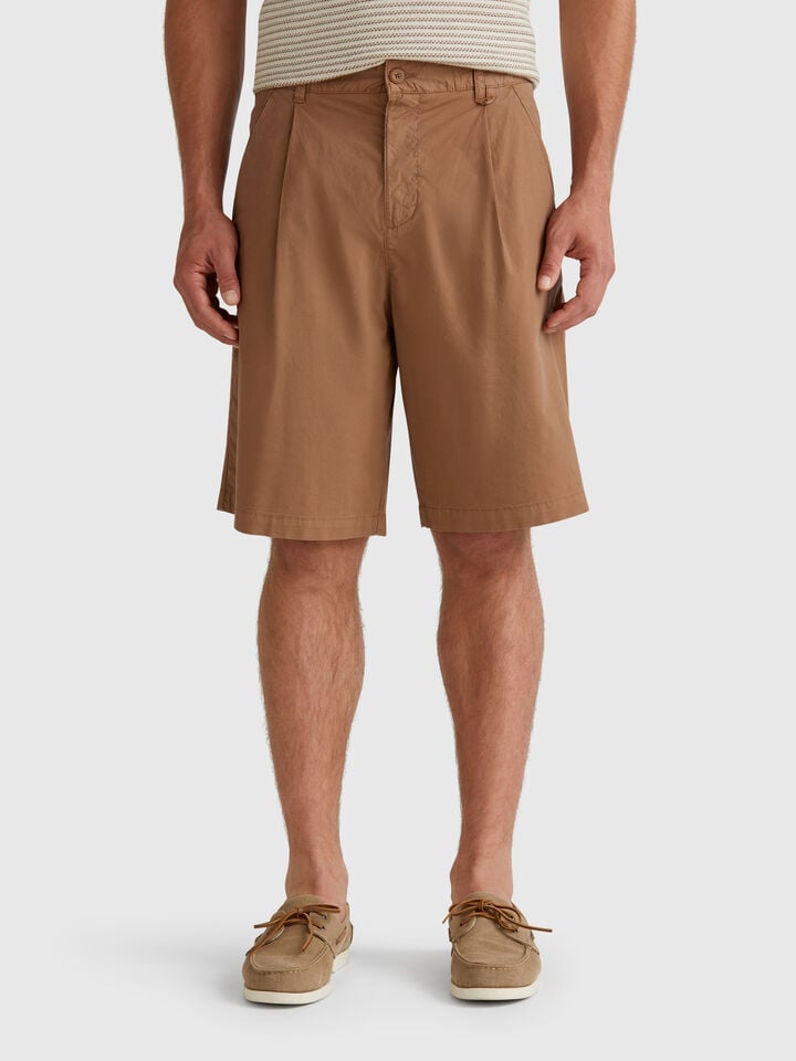Benetton Wide Bermudas Brown