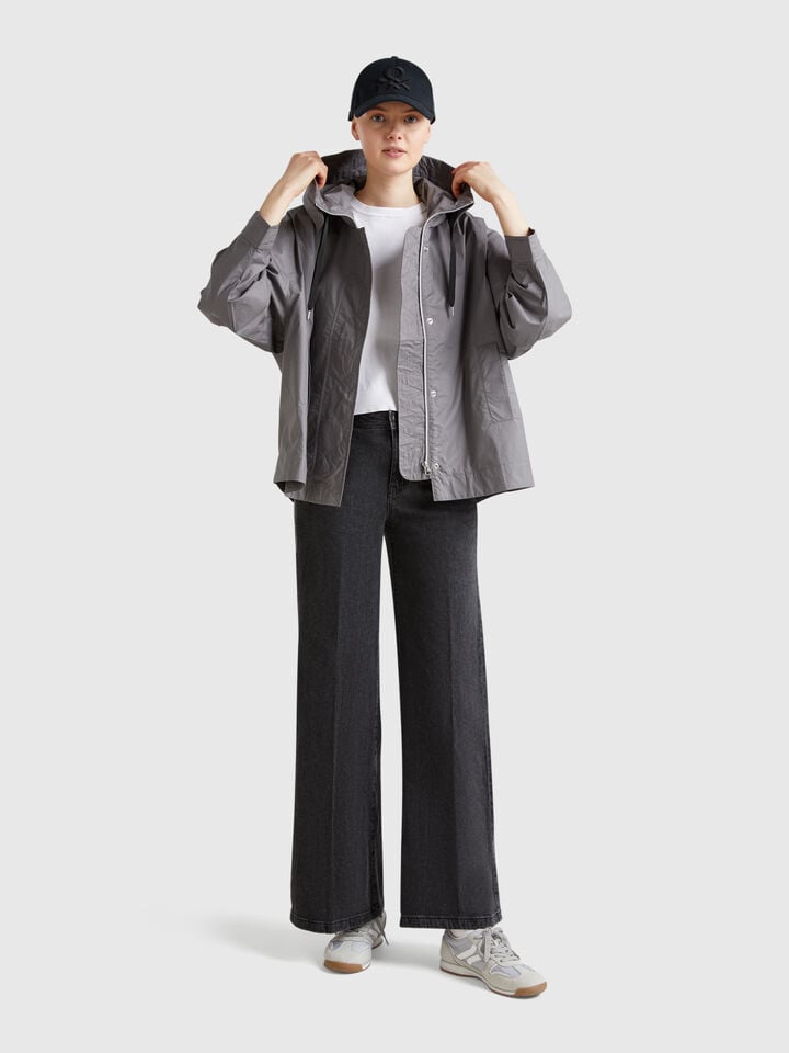 Benetton Wide Fit Jeans Black