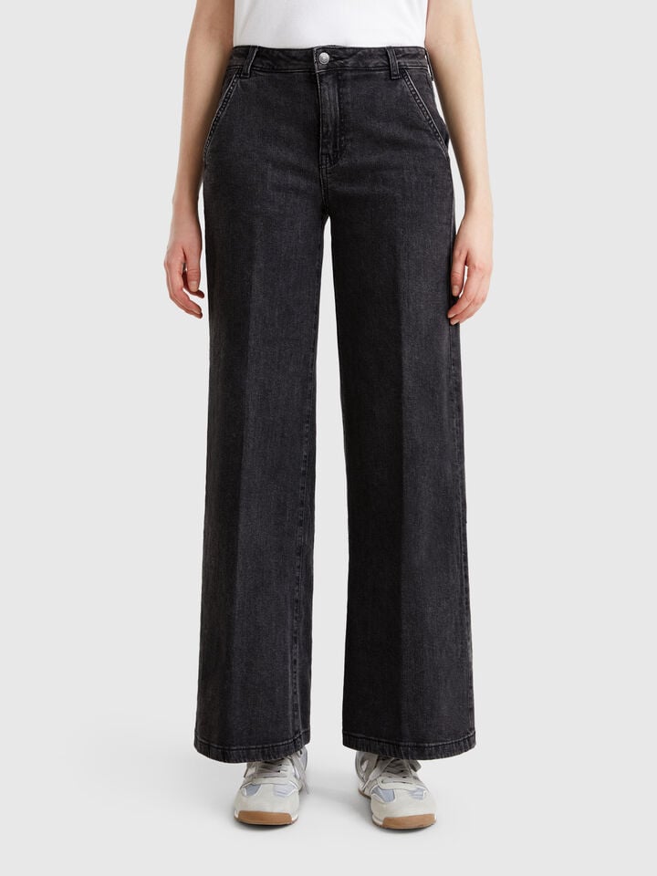benetton Wide fit jeans Black