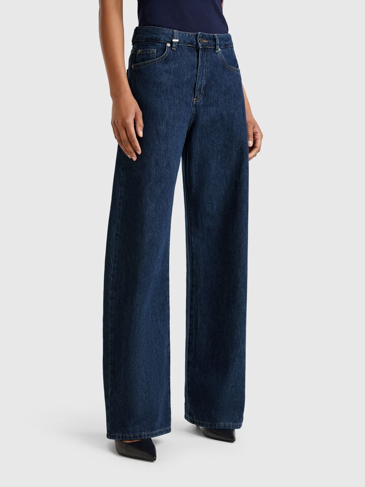 benetton Wide fit jeans Blue