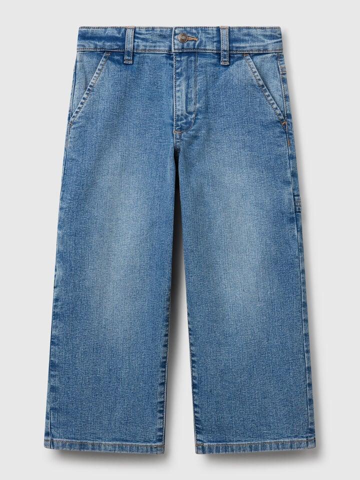 benetton Worker style jeans Blue