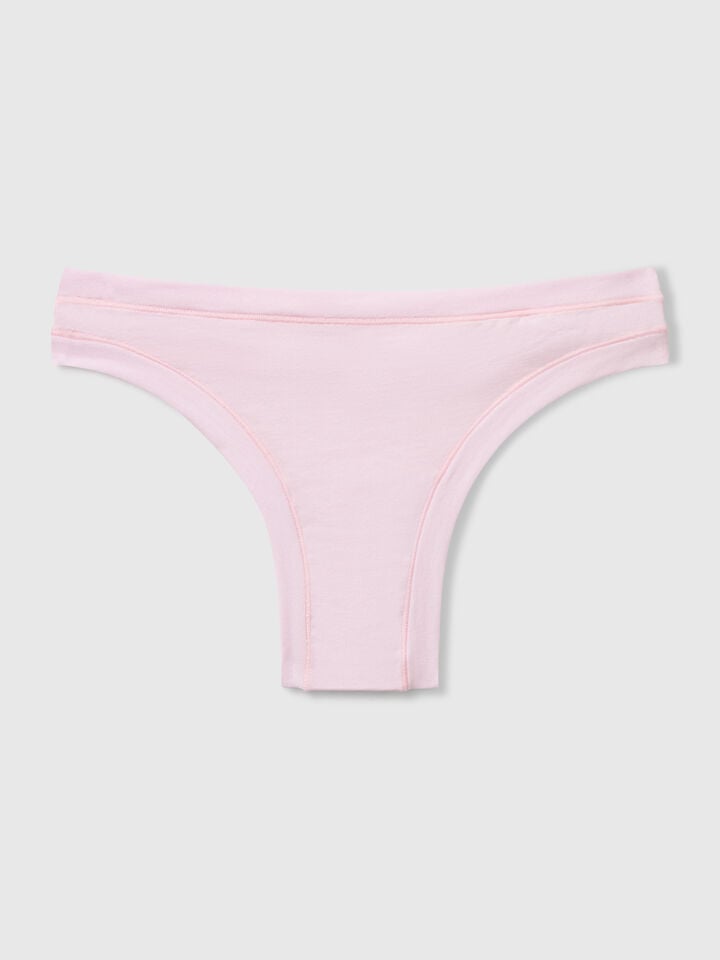 Benetton Brazilian Underwear In Super Stretch Cotton Lilac
