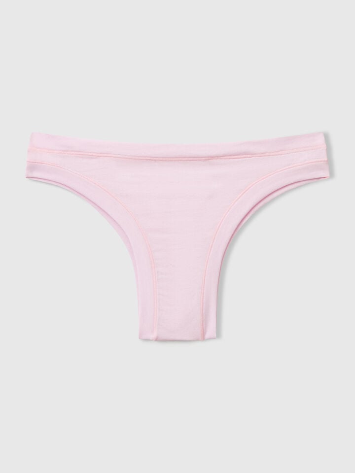 Benetton Brazilian Underwear In Super Stretch Cotton Lilac