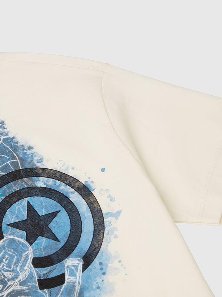Benetton Captain America ©Marvel T-shirt Creamy White