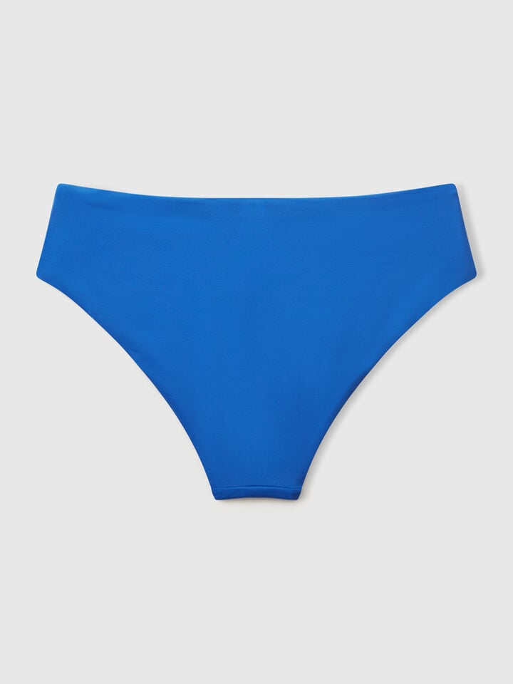 Benetton High Rise Swim Briefs In ECONYL® Bright Blue