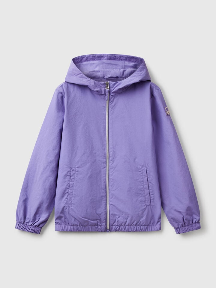 Benetton Lightweight "Rain Defender" Jacket Periwinkle