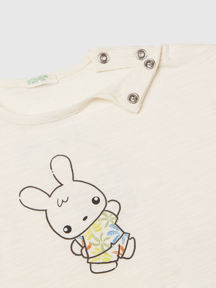 Benetton Lightweight T-shirt And Shorts Set Multi-color