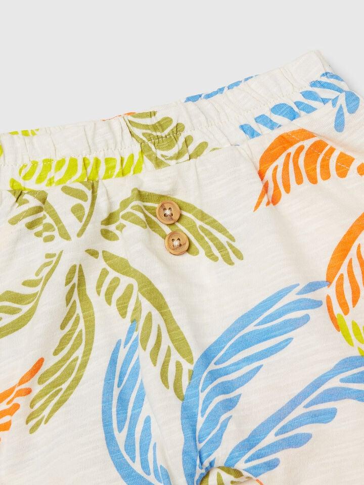 Benetton Lightweight T-shirt And Shorts Set Multi-color