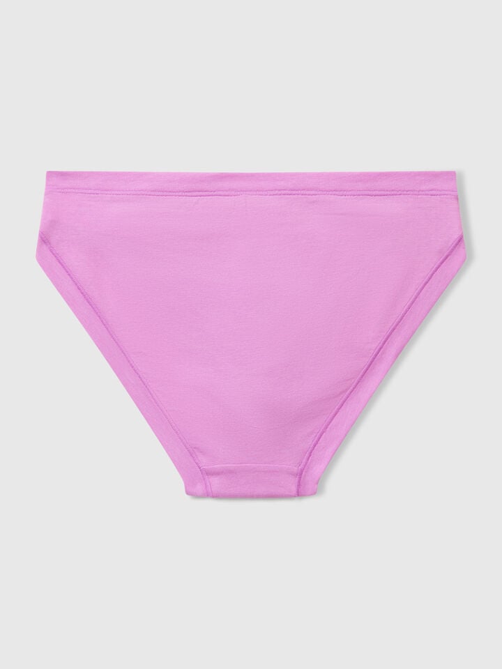 Benetton Low-rise Underwear In Super Stretch Cotton Mauve