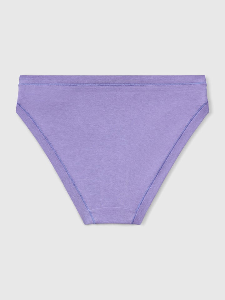 Benetton Low-rise Underwear In Super Stretch Cotton Periwinkle