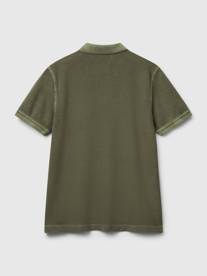 Benetton Military Green Regular Fit Polo Military Green
