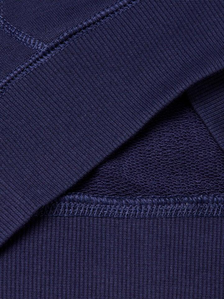 Benetton Pure Cotton Sweatshirt With Zipper Dark Blue