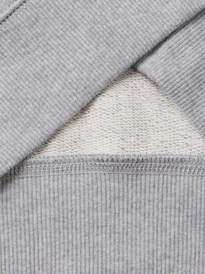 Benetton Pure Cotton Sweatshirt With Zipper Light Gray