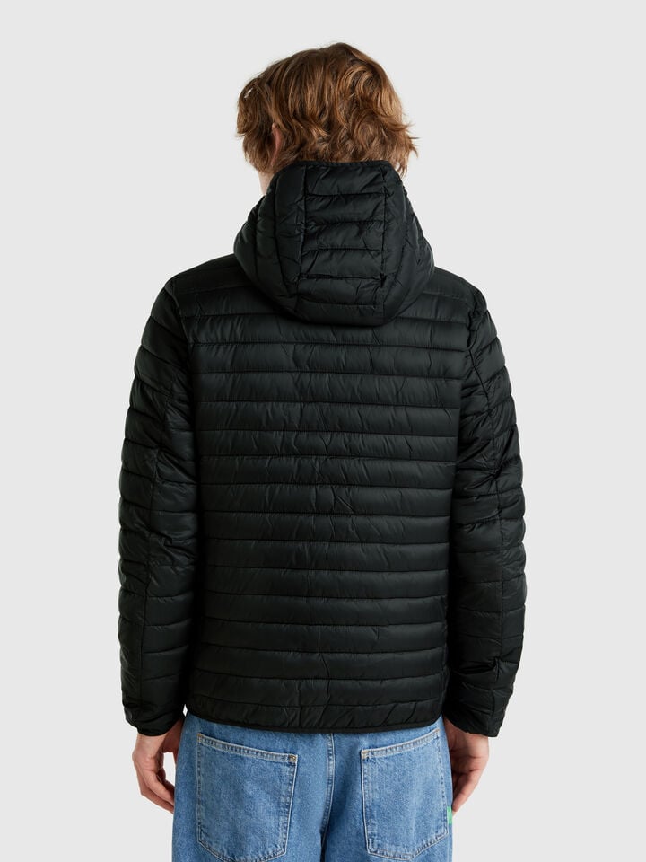 Benetton Regular Fit Puffer Jacket With Padding Black