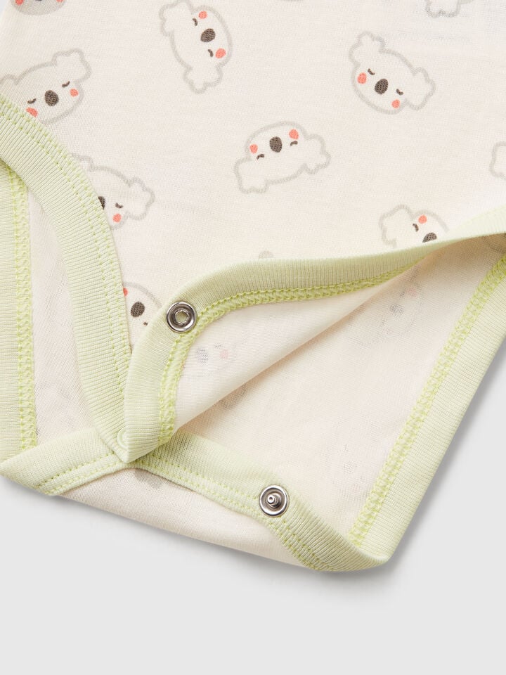 Benetton Set Of Two Short Sleeve Bodysuits Multi-color